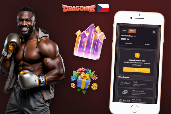 Výběr peněz z Dragonia Casino přes mobilní prohlížeč na smartphonu kdykoliv a kdekoliv