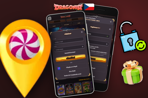 Dvoufaktorové přihlášení do Dragonia Casino – ověřovací kód na mobilu